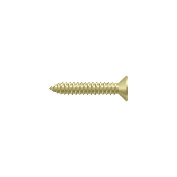 Deltana Wood Screw, #14, 1-1/2 in, Polished Brass Brass Flat Head Phillips Drive SCWB14125U3 - main